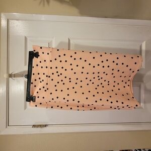Lularoe Pink Polka Dot Pencil Skirt, Size 2XL